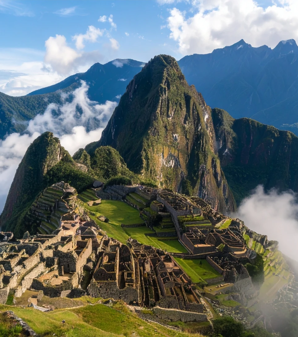 Machu Picchu citadel with Huayna Picchu, Peru