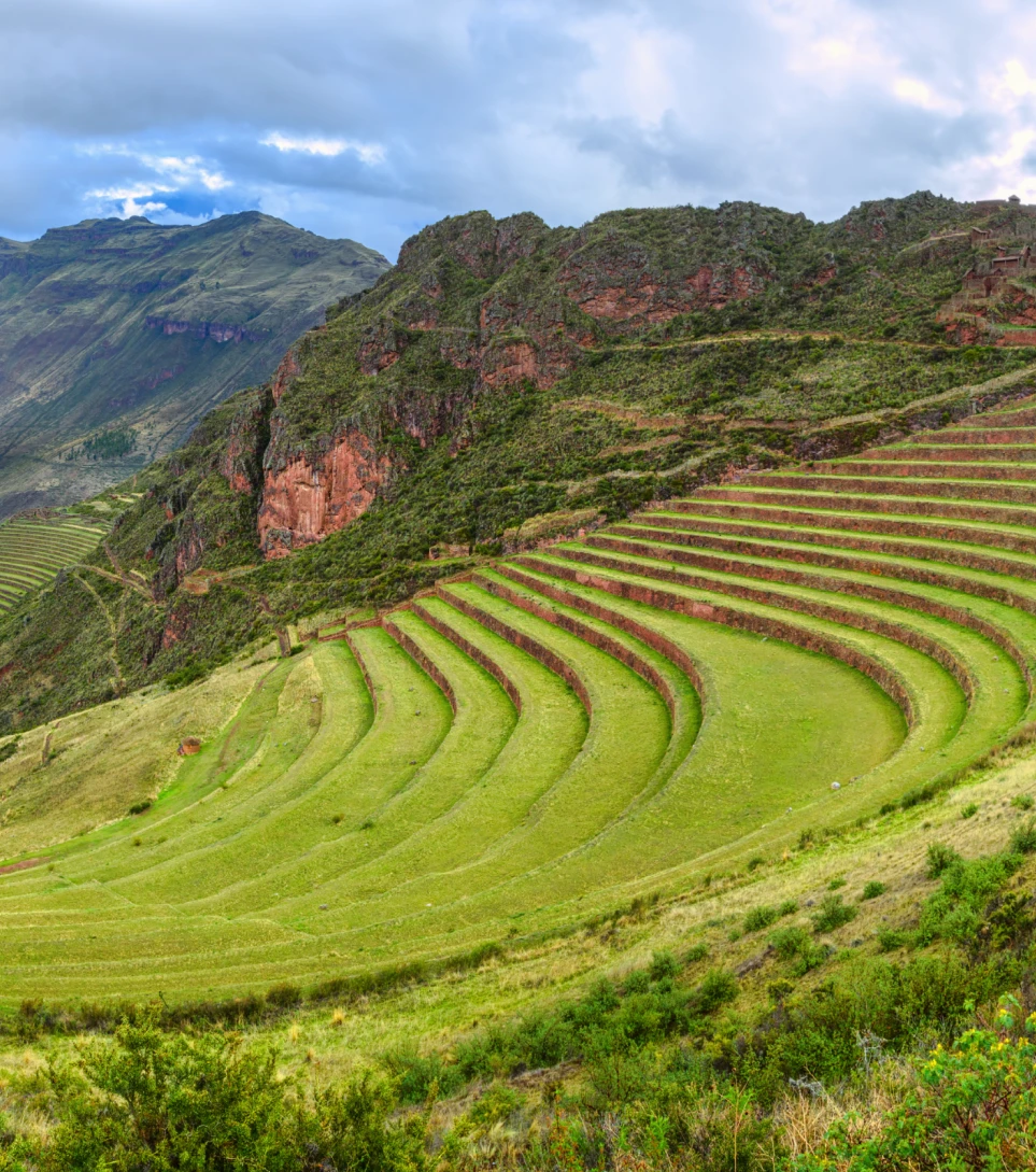 Inca agricultural terraces of Pisac, Sacred Valley